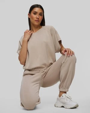 Zdjęcie produktu Beżowa Bluza Damska Z Krótkim Rękawem Deha