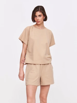 Beżowa bluza nierozpinana Top Secret