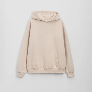 Beżowa bluza z kapturem loose fit House