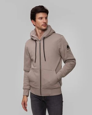 Beżowa Bluza Z Kapturem Męska Moose Knuckles Classic Bunny