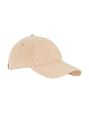 Beżowa czapka z daszkiem z logo unisex OCHNIK