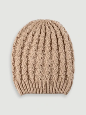 Beżowa czapka z fakturą Top Secret