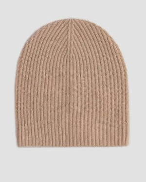 Beżowa Czapka Z Kaszmiru Damska Allude