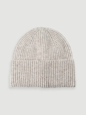Beżowa czapka z wełną Top Secret