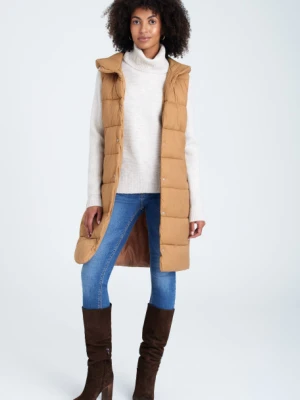 Beżowa kamizelka z kapturem Greenpoint