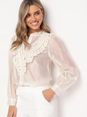 Beżowa Koszula z Koronką Walaa elsa.m by may