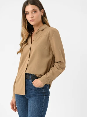 Beżowa koszula z lyocellem K-AKRE Volcano