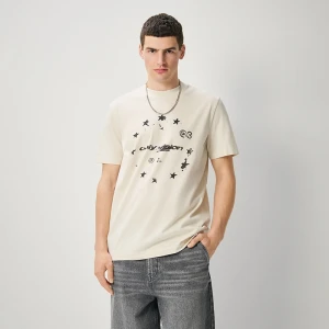 Beżowa koszulka z nadrukiem only vision House