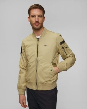 Beżowa Kurtka Męska Aeronautica Militare