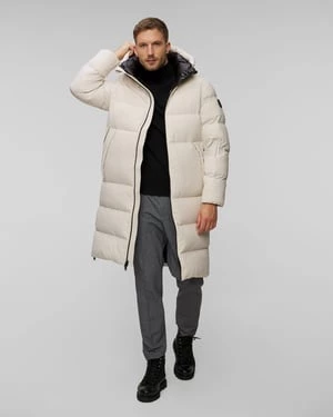 Beżowa Kurtka Puchowa Męska Woolrich Sierra Supreme Down Parka