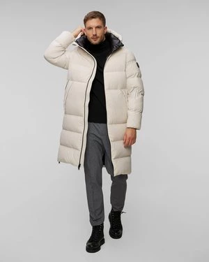 Beżowa Kurtka Puchowa Męska Woolrich Sierra Supreme Down Parka