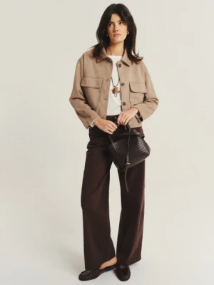 Beżowa kurtka z zapięciem na guziki Greenpoint