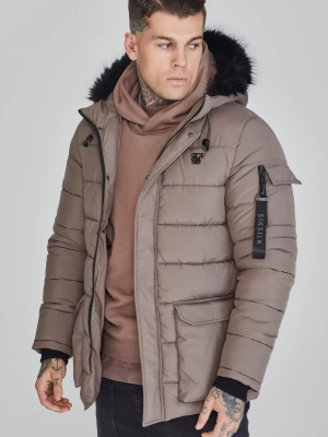 Beżowa męska parka SikSilk