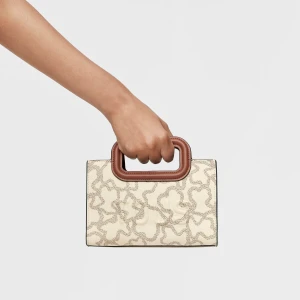 Beżowa Mini Torebka Przez Ramię Kaos Icon - Tous