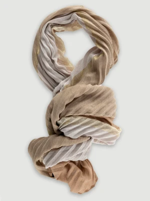 Beżowa plisowana apaszka Top Secret