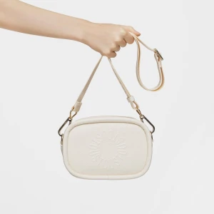 Beżowa Skórzana Torebka Przez Ramię Typu Reporter Tous Miranda - Tous