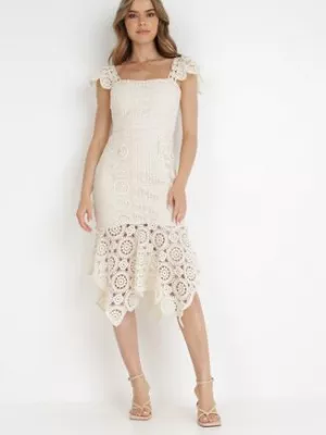 Beżowa Sukienka Adene elsa.m by may