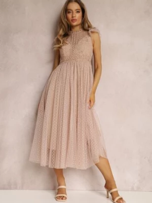 Beżowa Sukienka Canissa