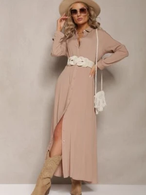 Beżowa Sukienka Hillcrest rosa