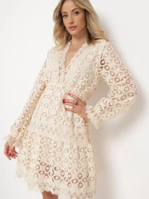 Beżowa Sukienka Mellathe elsa.m by may