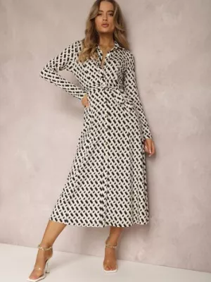 Beżowa Sukienka Thronthise by swan