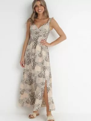 Beżowa Sukienka Widforss rosa