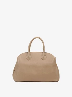 Beżowa Torebka Shopperka na Ramię z Paskiem Arovire kassandra