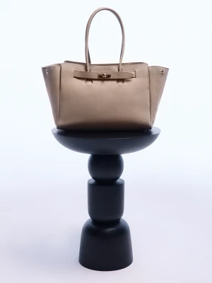 Beżowa torebka skórzana TARANKO