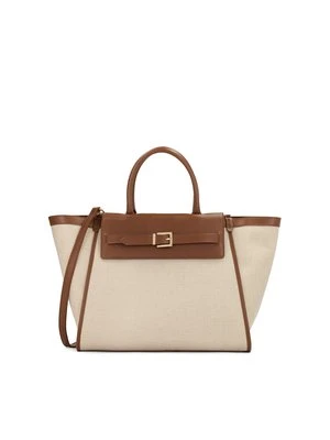 Beżowa torebka z tkaniny Tote Bag Kazar