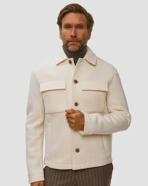 Beżowa Wełniana Kurtka Męska Bogner Archie