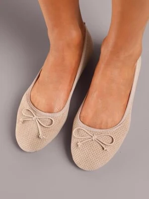 Beżowe Balerinki Azulenn