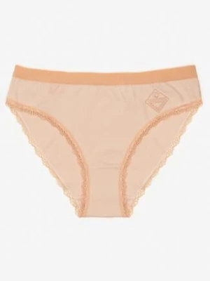 Beżowe Bawełniane Majtki Figi Pillima love magnolia