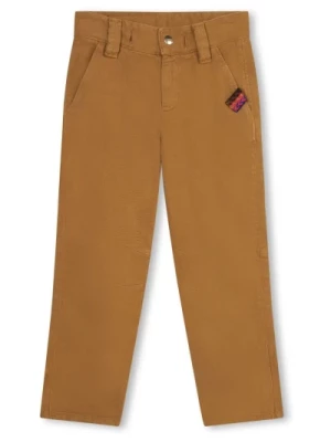 Beżowe Bawełniane Spodnie dla Chłopców Lanvin