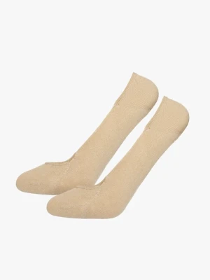 Beżowe bawełniane stopki damskie Ryłko