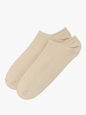 Beżowe bawełniane stopki damskie Ryłko