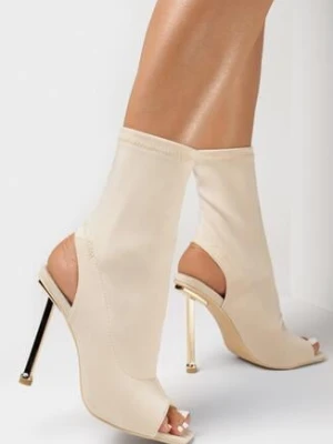 Beżowe Botki Muttunbaal