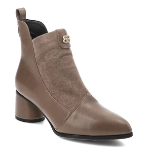 Zdjęcie produktu Beżowe Botki S.Barski Eleganckie Obuwie Damskie