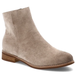 Beżowe Botki Vinceza Eleganckie Obuwie Damskie