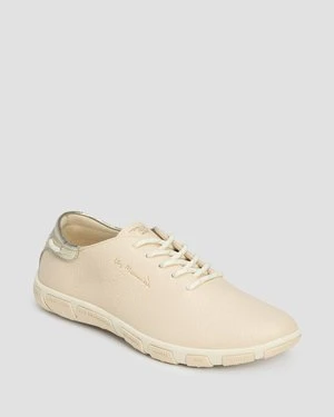 Beżowe Buty Skórzane Damskie Tbs Jazaru
