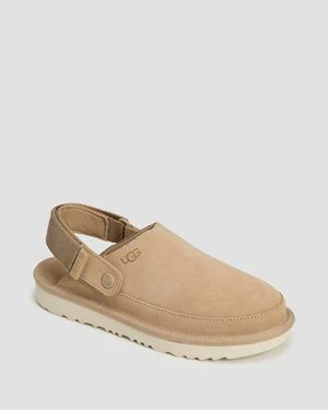 Beżowe buty skórzane dziecięce UGG Goldenstar Clog
