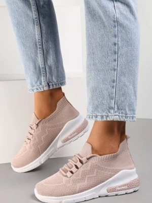 Beżowe Buty Sportowe Philone