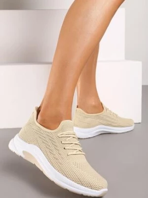 Beżowe Buty Sportowe Salmerus