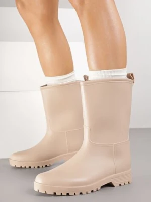 Beżowe Casualowe Kalosze Dirrive