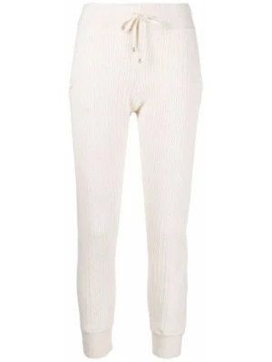 Beżowe Casualowe Spodnie Dresowe dla Kobiet Ralph Lauren