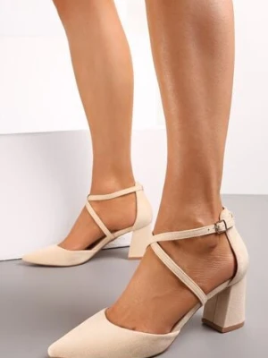 Beżowe Czółenka Alexthise vices