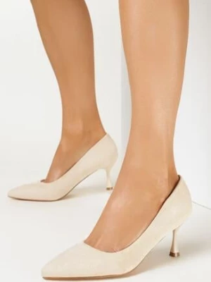 Beżowe Czółenka Charlsie