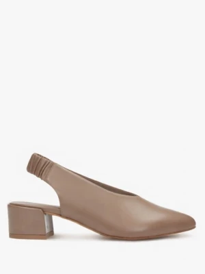 Beżowe czółenka damskie 7mil