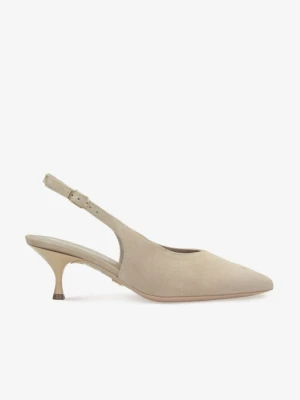 Beżowe czółenka damskie 7mil