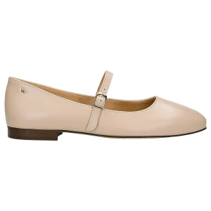 Beżowe baleriny z ozdobnym paskiem 44029-54 Wojas