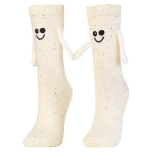 Beżowe Damskie Skarpety Friends Moraj